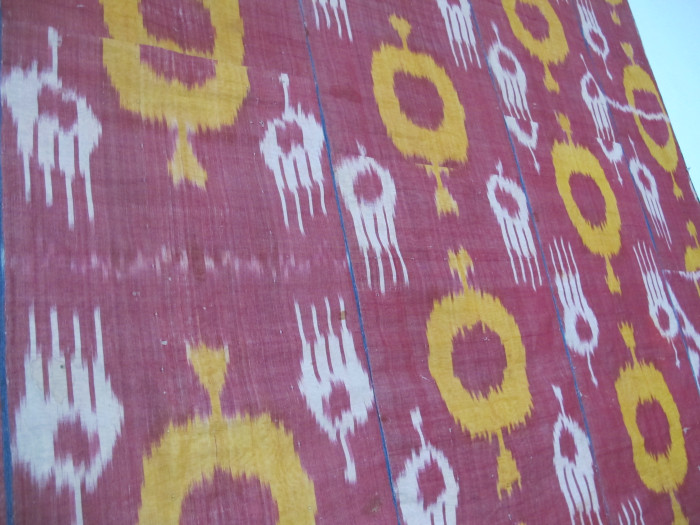 Large Silk Ikat Panel